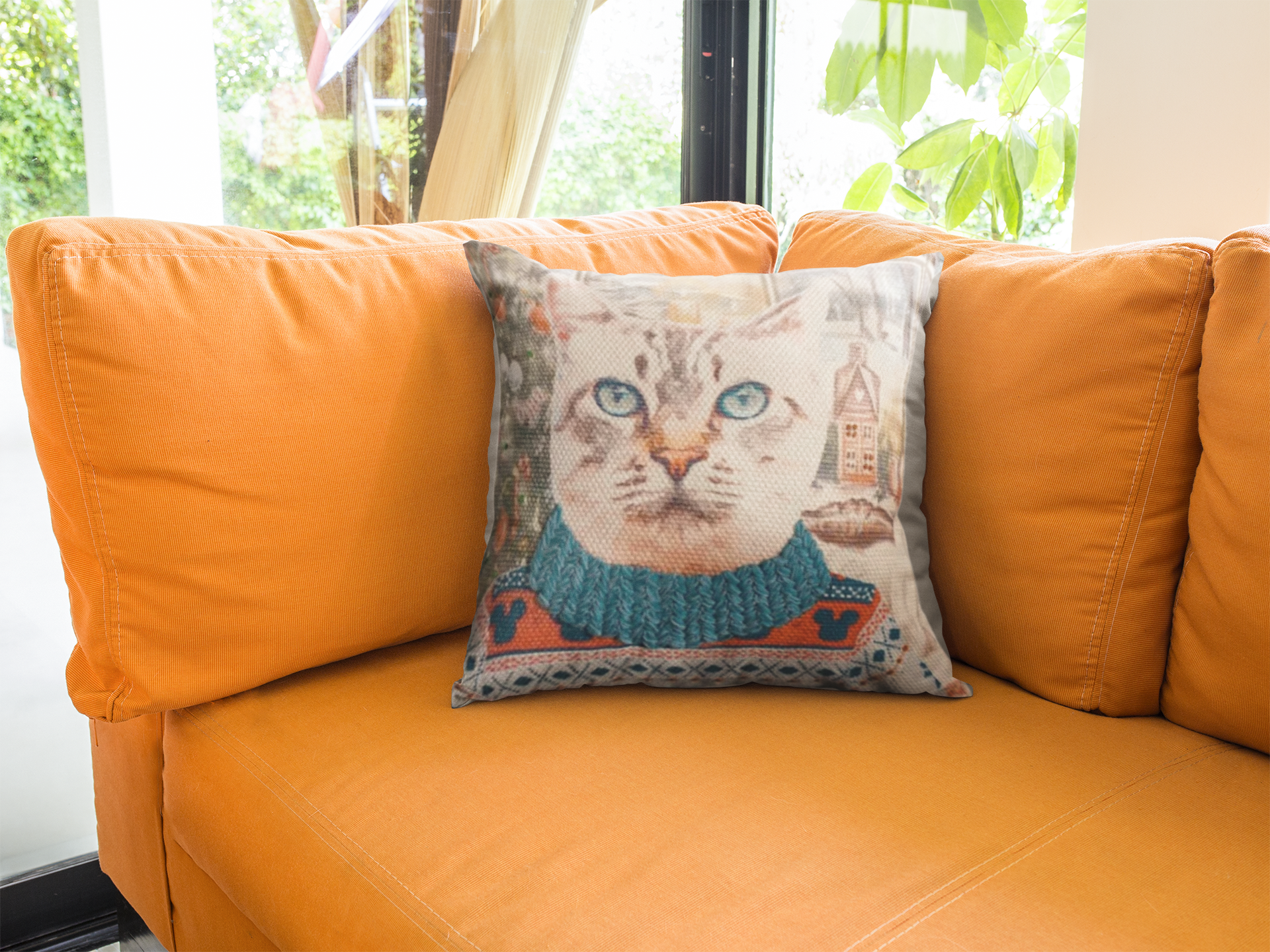 Holiday Collection Kitty Pillow